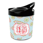 Blue Paisley Plastic Ice Bucket (Personalized)