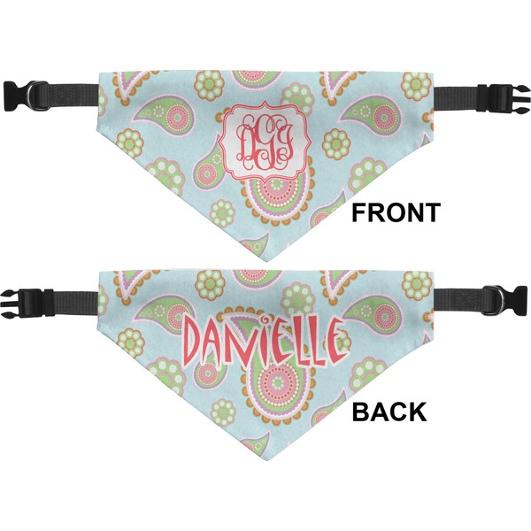 Blue Paisley Pet Bandana Approval