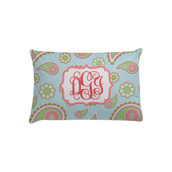 Custom Blue Paisley Pillow Case - Toddler (Personalized)