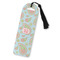 Blue Paisley Plastic Bookmarks - Front