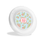 Blue Paisley Plastic Party Appetizer & Dessert Plates - 6" (Personalized)