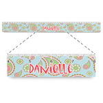Blue Paisley Plastic Ruler - 12" (Personalized)