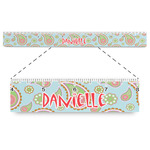 Blue Paisley Plastic Ruler - 12" (Personalized)