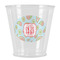 Blue Paisley Plastic Shot Glass (Personalized)