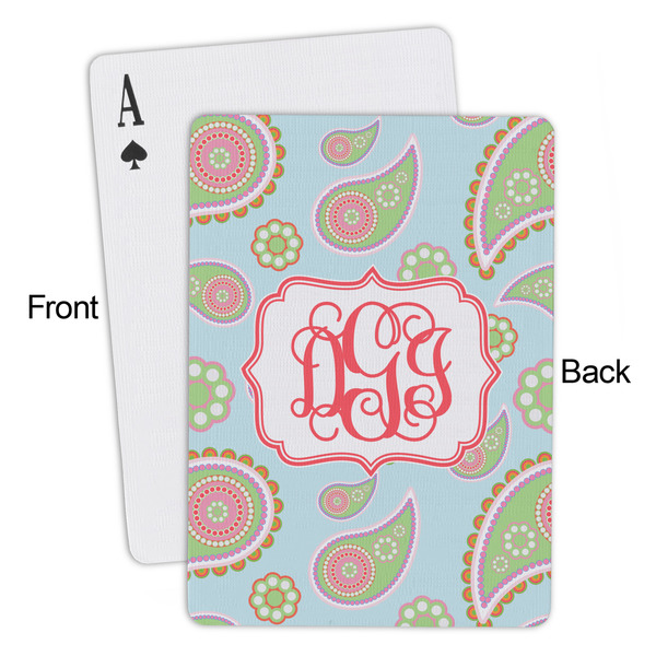Blue Paisley Playing Cards - Approval