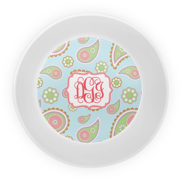 Blue Paisley Melamine Bowl - Center