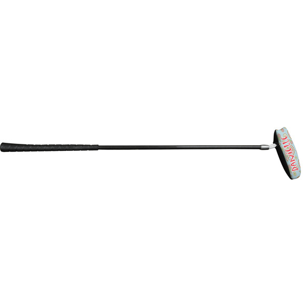 Blue Paisley Putter Cover (In Use)