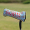 Blue Paisley Putter Cover - On Putter