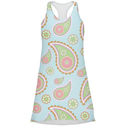 Blue Paisley Racerback Dress