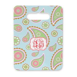 Blue Paisley Rectangular Trivet with Handle (Personalized)