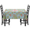 Blue Paisley Rectangular Tablecloths - Side View