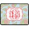 Blue Paisley Rectangular Trailer Hitch Cover (Personalized)
