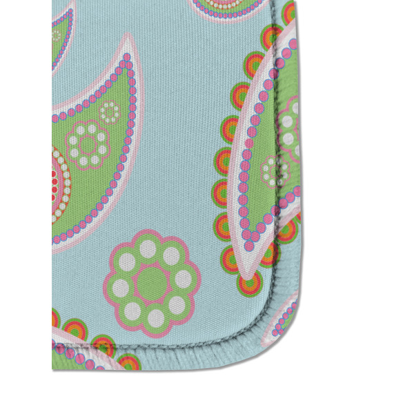 Blue Paisley Sanitizer Holder Keychain - Detail