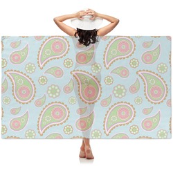 Blue Paisley Sheer Sarong