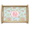 Blue Paisley Natural Wooden Tray - Small (Personalized)