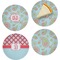 Blue Paisley Set of Appetizer / Dessert Plates