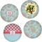 Blue Paisley Set of Lunch / Dinner Plates