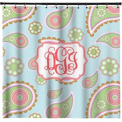 Blue Paisley Shower Curtain - Custom Size (Personalized)
