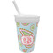 Blue Paisley Sippy Cup with Straw (Personalized)