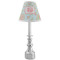 Blue Paisley Small Chandelier Lamp - LIFESTYLE (on candle stick)