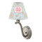 Blue Paisley Small Chandelier Lamp - LIFESTYLE (on wall lamp)