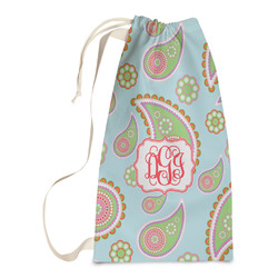 Blue Paisley Laundry Bags - Small (Personalized)