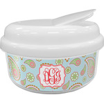Blue Paisley Snack Container (Personalized)