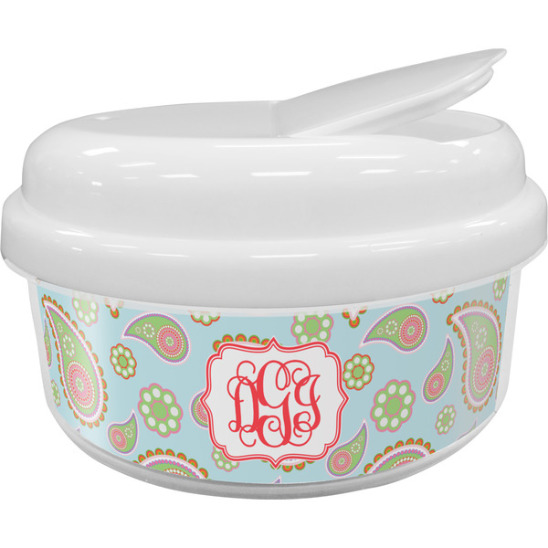 Custom Blue Paisley Snack Container (Personalized)