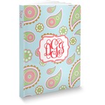 Blue Paisley Softbound Notebook - 5.75" x 8" (Personalized)