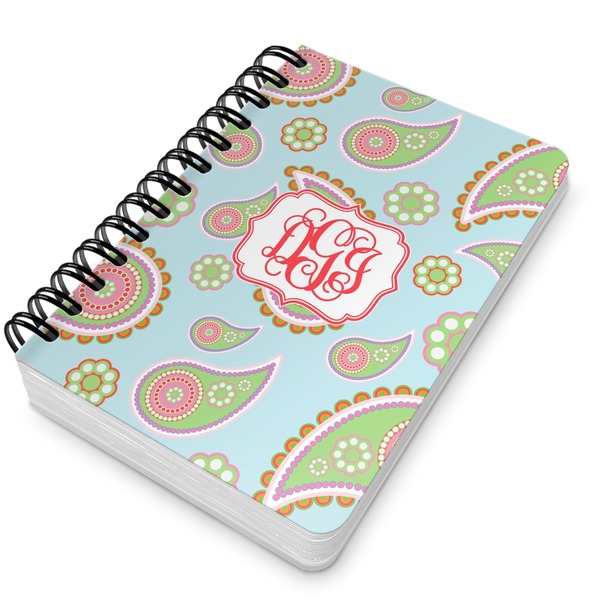 Blue Paisley Spiral Journal 5 x 7 - Main