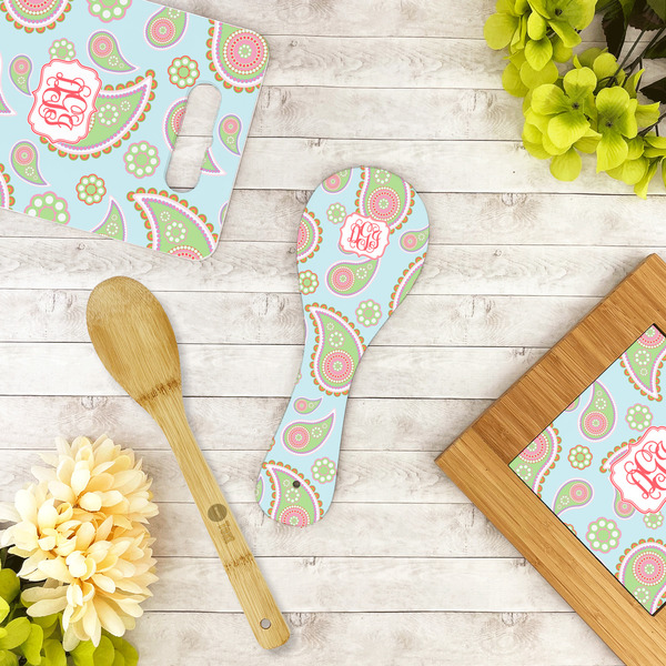 Blue Paisley Spoon Rest Trivet - LIFESTYLE