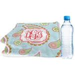 Blue Paisley Sports & Fitness Towel (Personalized)