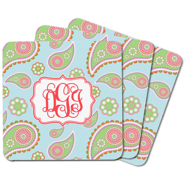 Blue Paisley Square Fridge Magnet - MAIN