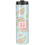 Blue Paisley Stainless Steel Skinny Tumbler - 20 oz (Personalized)