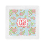 Blue Paisley Standard Cocktail Napkins (Personalized)