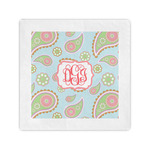 Blue Paisley Cocktail Napkins (Personalized)