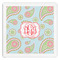 Blue Paisley Paper Dinner Napkins (Personalized)