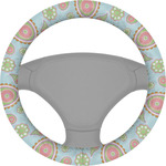 Blue Paisley Steering Wheel Cover