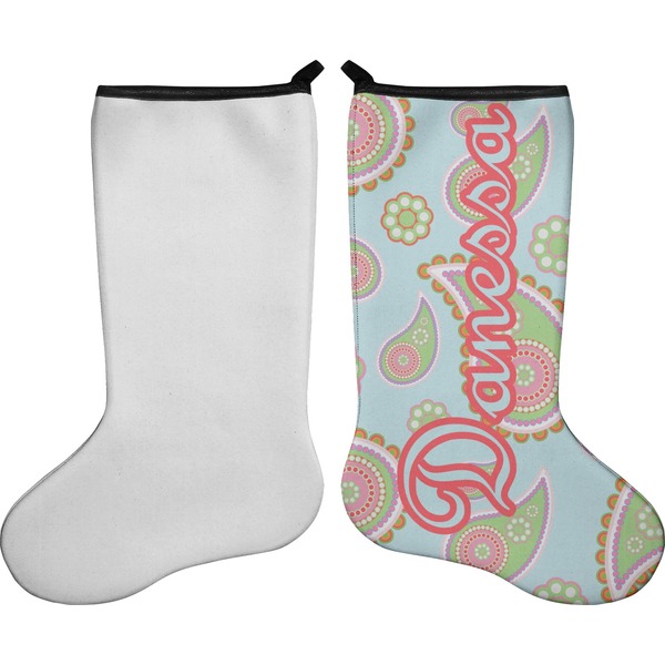 Blue Paisley Stocking - Single-Sided - Approval