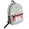Blue Paisley Student Backpack Front