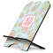 Blue Paisley Stylized Tablet Stand - Side View