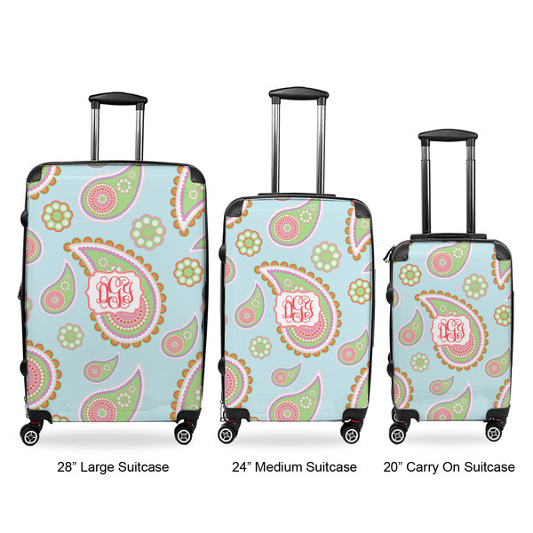 Blue Paisley Suitcase Set 1 - APPROVAL