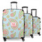 Blue Paisley 3 Piece Luggage Set - 20" Carry On, 24" Medium Checked, 28" Large Checked (Personalized)