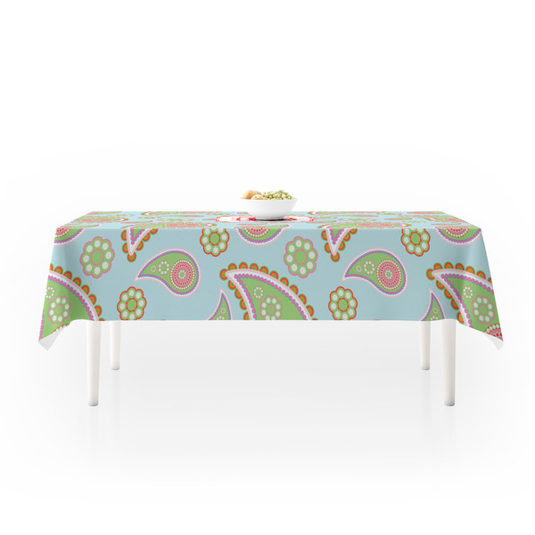 Blue Paisley Tablecloths (58"x102") - MAIN