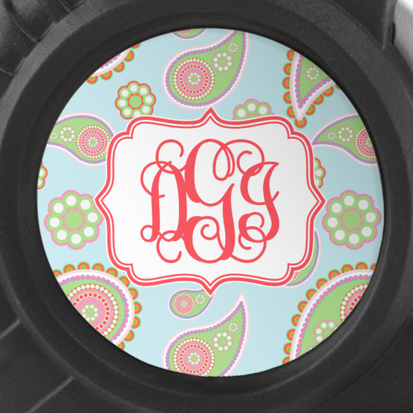 Blue Paisley Tape Measure - 25ft - detail