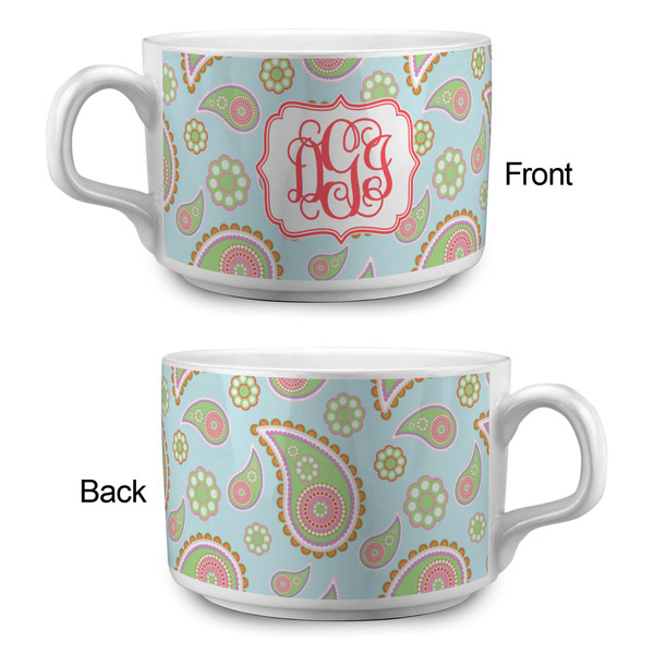 Blue Paisley Tea Cup - Single Apvl