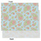 Blue Paisley Tissue Paper - Lightweight - Large - Front & Back