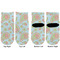 Blue Paisley Toddler Ankle Socks - Double Pair - Front and Back - Apvl