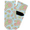Blue Paisley Toddler Ankle Socks