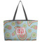 Blue Paisley Beach Totes Bag - w/ Black Handles (Personalized)